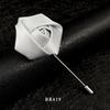 Handmade Multi-Color Rose Fabric Brooch Pin for Men's Suits - Korean Style Accessories