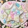 Material creativ lucrat manual Material creativ cu margele Lumina stralucitoare acrilic colorat cu gaura 16*22mm margele libere inimă de piersică Accesoriu DIY pentru margele