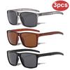 3 Stück Quadratische Polarisierte Sonnenbrillen Herren Damen Sonnenbrillen Männlich Weiblich Outdoor Sport Mode Radfahren Rechteckige Brillen