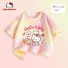 Hello Kitty Girls' Short-Sleeved T-Shirt Kidsren's Top Summer 2026 New Pink Cute Cartoon Little Girl