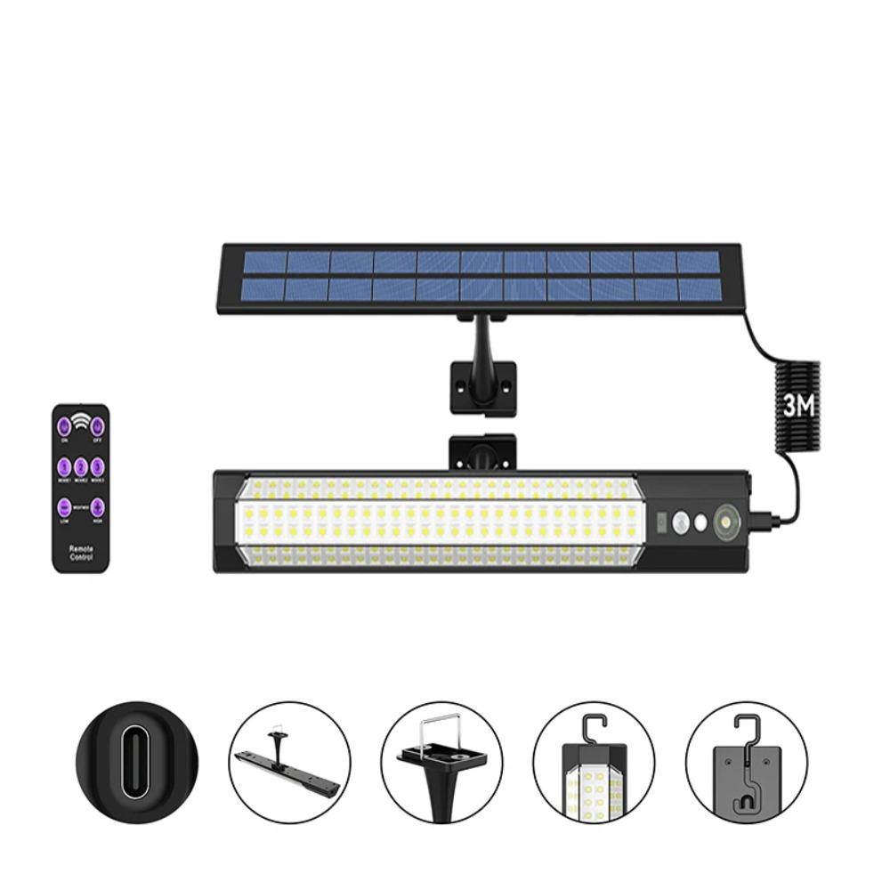 LED Outdoor Solar Light 316/158 LED Motion Sensor Solar Wall Lamp With Remote Waterproof 3 Work Modes Garden Decor Street Lights