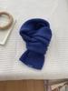 Winter Thickened Warm Scarf Women's Versatile Solid Color Short Knitted Student Windproof Literary Soft Waxy