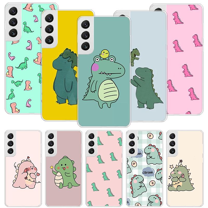 Süße Cartoon-Dinosaurier Baby-Handyhülle Für Samsung Galaxy S26 S25 Edge S24 S23 FE S22 Ultra S21 Plus S20 + Fundas Cover Coque Gal