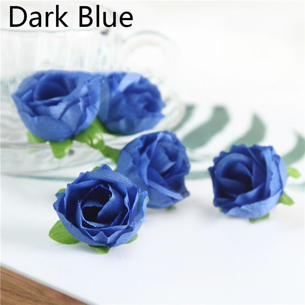 20/50pcs DIY Craft Beautiful Floral Artificial Rose Wedding Decoration Flower Heads Fake Bouquet