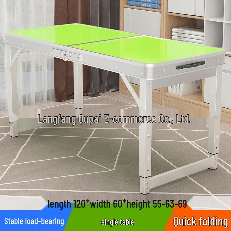 Portable Foldable Aluminum Camping Table and Chairs for Outdoor, Night Market, and Picnic Use