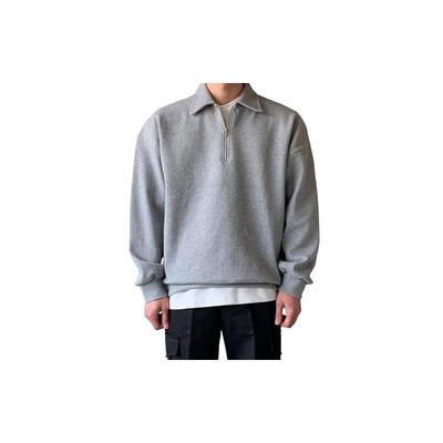 TAGDO Men's Solid Oversize Sweatshirt (RF-OS-SHRT-2001-Grey-M)
