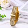 Watch Calendar Diamond Romaji Analog Waterproof Popular Stylish Stainless Steel Strap Gold Casual Business Fashion Watch Accessories Birthday
