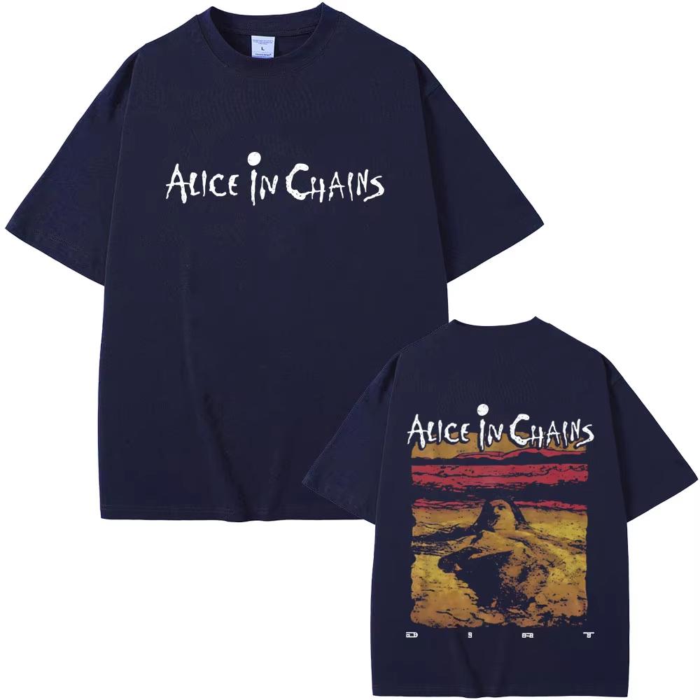Rockband Alice in Chains Dirt T-Shirt Sommer Herren Damen Kleidung Gothic Punk T-Shirts Unisex Vintage Casual Neu Baumwoll-T-Shirt