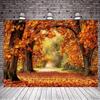 1pc Autumn Forest Leaf Background Flag Multiple Uses Suitable for Weddings Bridal Parties Birthday and Holiday Decorations