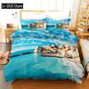 Strand Bettbezug Set Sommer Strand Dekor Hawaiianischer Urlaubsstil Bettwäsche Set Polyester Palme Tropische Natur Meer Steppdecke