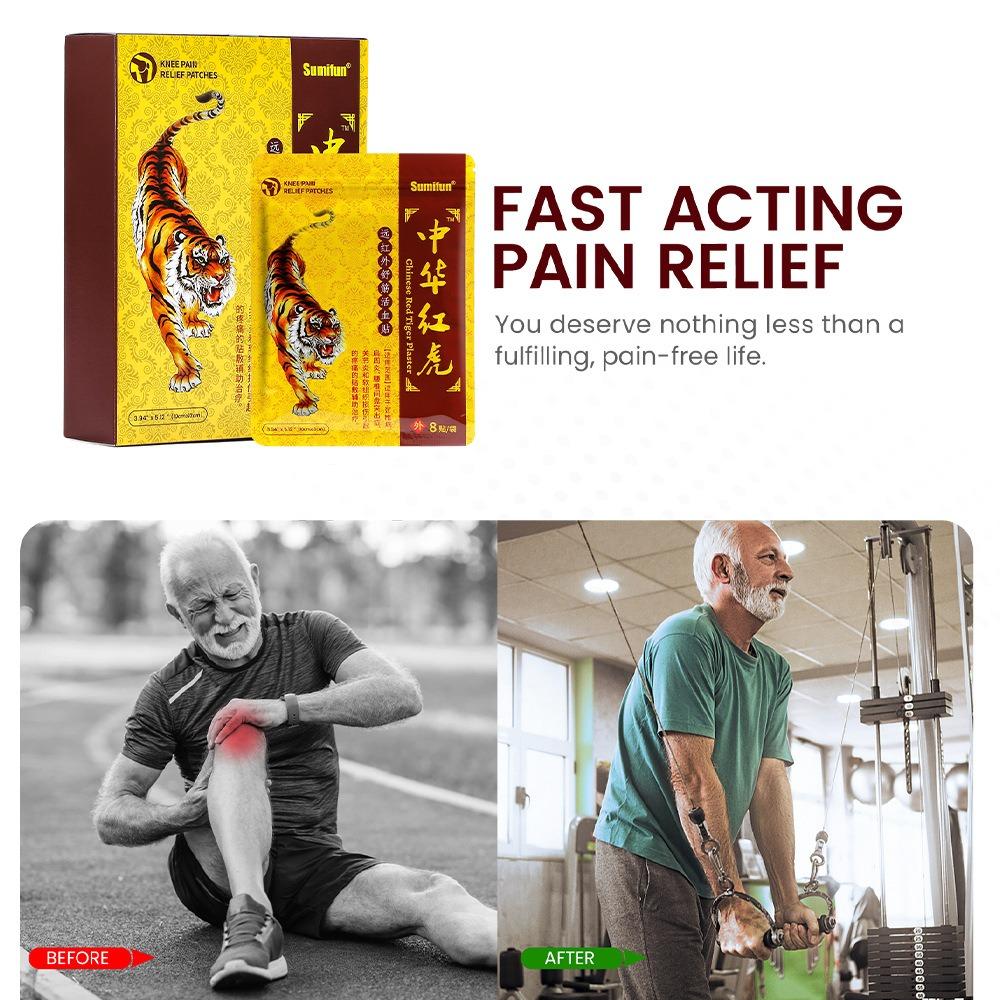 56pcs Tiger Balm Patches Analgesic Plaster Joint Back Pain Patch Neck Muscle Body Herbal Pain Patch