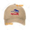 Custom Cotton Haiti Map Flag Baseball Cap Women Men Adjustable Dad Hat Sports