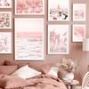 Wolke Tulpe Windmühle Blume See Löwenzahn Reed Vogel Wand Kunstdruck Leinwand Malerei Nordic Poster Dekor Bilder Für Wohnzimmer