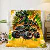 Electric Monster Truck Art Blanket Flannel Blanket for bed, sofa, Camping, Hiking, Picnic Essentials, gift for family Fan gifts