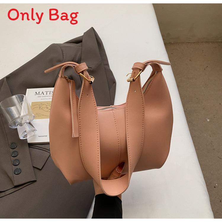 Fashion Underarm Bag For Women Pu Soft Leather Large Capacity Daily Use