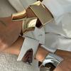 Exaggerated Irregular Square Open Bracelet Set - European & American Style