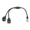 RJ45 Ethernet Splitter Cable 1 Male To 2 Female Port Stable Fast Transmission Cat5 RJ45 Splitter