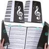 Mirhua Sheet Music File, A4 Size, Writable, Non-reflective, 4-sided, Holds 6 Sheets, 4-page Opening, for Musical Score and Composition (2-pack)