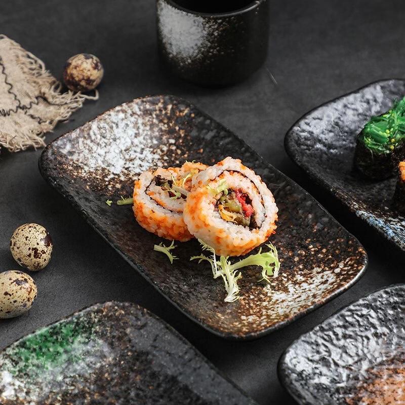 Ruhan Creative Japanese Ceramic Rectangular Serving Plate