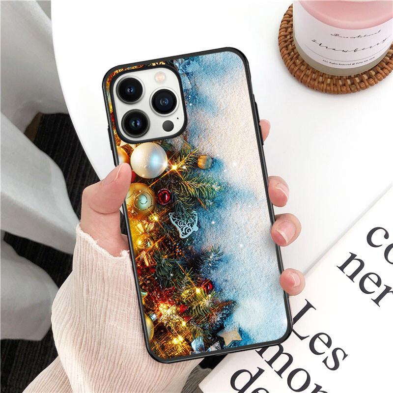 Merry Christmas Tree New Year Phone Case For Iphone 14 13 12 11 Pro Max Xs Xr X 8 7 Plus Se Mobile Phone Cases Funda Cell