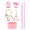 10pcs Cup Accessories Set for Stanley 30oz 40oz Tumbler Straw Cover Cap Boot Spill Proof Stopper Letter Keychain Charm Sticker