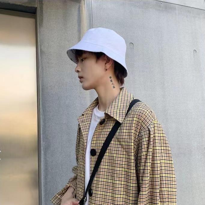 Fisherman Cap Double-sided Wear Bucket Hats Fishing Hat Panama Hat Classic Full Print Letter Summer Double-sided Wear