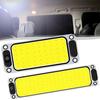 תאורת פנים לרכב 12-24V LED פס תאורת קריאה לילית תאורת פנים מנורת כיפה עם מתג הפעלה/כיבוי עבור ואן משאית