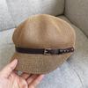 Stylish Women's Octagonal Beret - Breathable Mesh, Adjustable, Sunshade, Outdoor Straw Hat for Beach, Artist, Painter - Perfect for Summer