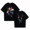 Hot Anime Uzui Tengen Graphic Short Sleeve Tshirts for Women Men Shirts Loose Tshirt Casual Summer Tshirts Plus Size Tops