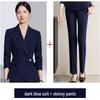 Elegant Women's Long-Sleeve Blazer Suit: Modern, Luxurious, Slimming, Casual, Perfect for Workplace or Event Hosting.