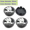 56/60/65mm Car Wheel Center Cover Caps Badge for Skoda Logo Superb Kamiq Octavia A7 Tour Yeti Fabia Rapid Kodiaq RS Karoq Metal Hkdn85