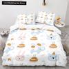 Copripiumino Cartoon Cani Animali Misura King Queen Set Letto Cucciolo Animale Domestico Adorabile per Bambini Ragazzi Ragazze Fauna Selvatica Poliestere Copripiumino