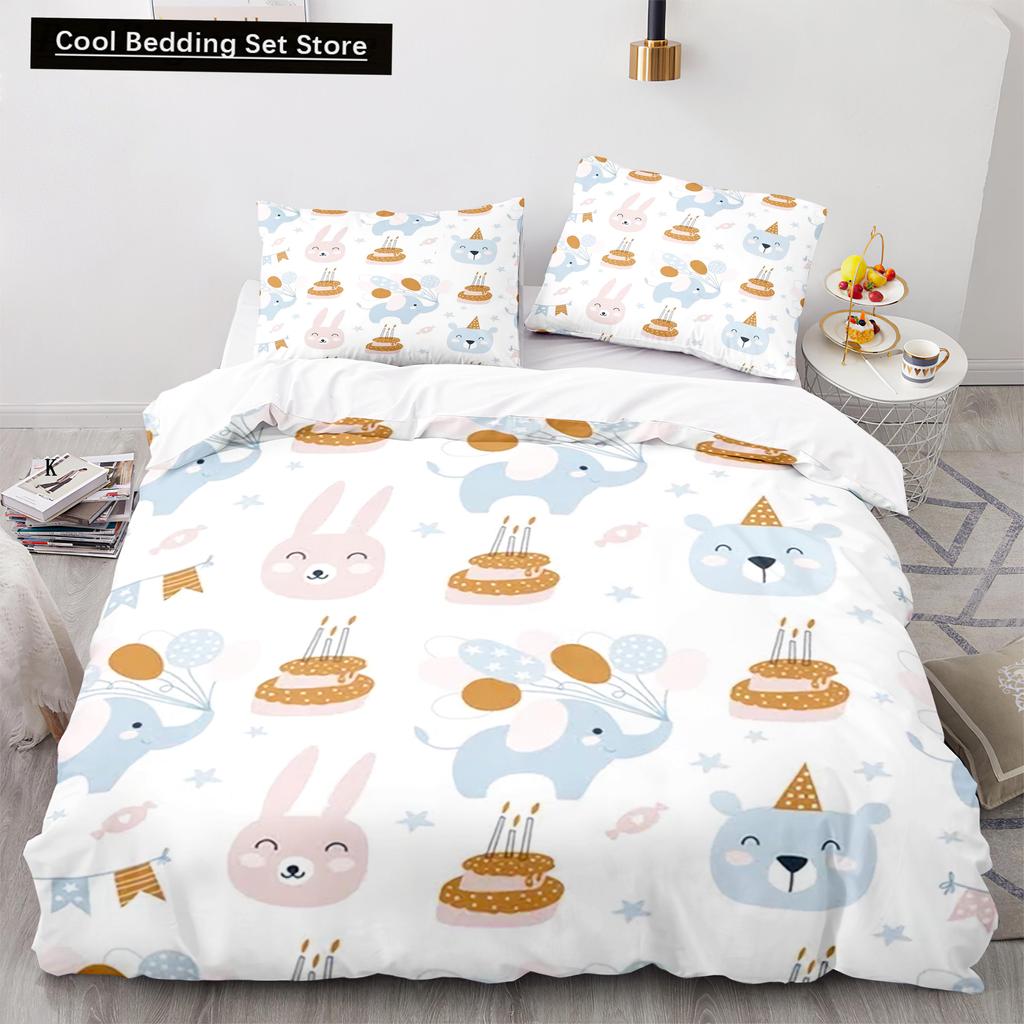 Copripiumino Cartoon Cani Animali Misura King Queen Set Letto Cucciolo Animale Domestico Adorabile per Bambini Ragazzi Ragazze Fauna Selvatica Poliestere Copripiumino