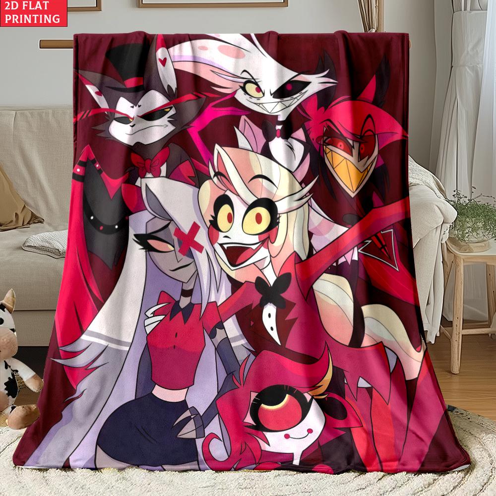 Anime thin Flannel Blanket for Bedrooms,Living Rooms,Sofas Blankets,Offices,Lunch Breaks,Picnics,blankets fluffy custom blanket
