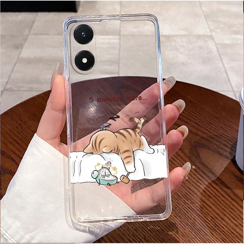 Phone Case For Vivo Y02S Case V2203 Bumper Soft Silicone Back Cover for Vivo Y16 Funda Love Heart Rabbit Case for VivoY02S Y 02S