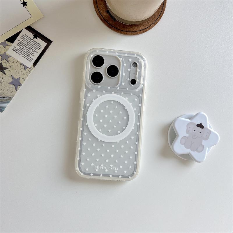 Japanese-Korean Star Cat Magnetic Holder for iPhone 17/16 Pro Max/15/14 Phone Case, New Model