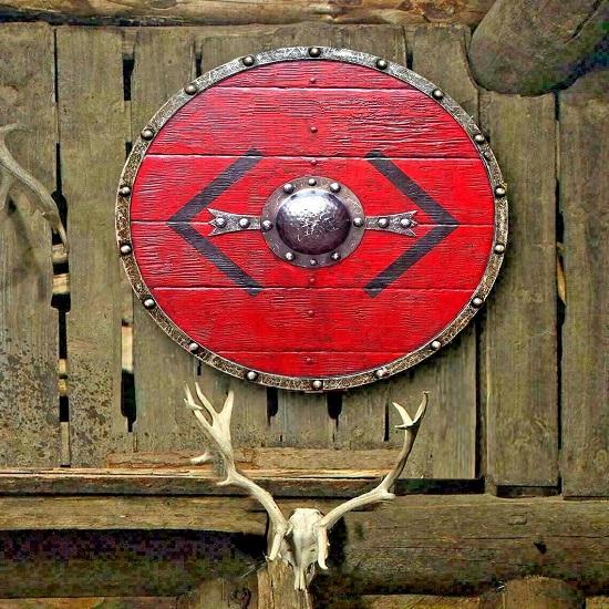 Medieval Bjorn Iron Side Battleward Viking Shield IID Knight Templar Medieval