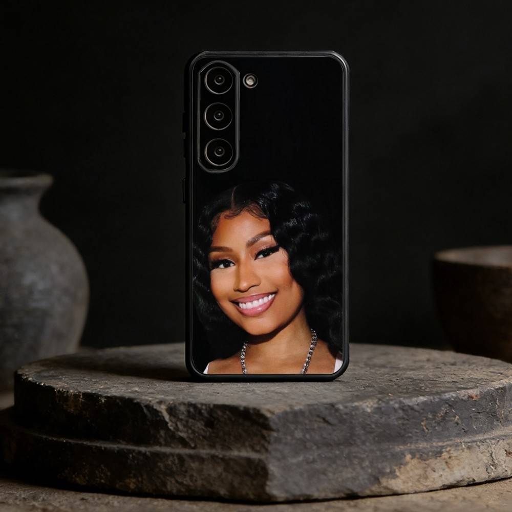 Rappare SINGER N-Nicki Minaj Fodral För Samsung Galaxy A13,21s,22,31,32,52,53,71,72,73,Mjukt Svart Fodral