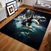Multiple Sizes Eagle Catches Fish Carpet for Living Room Bedroom Sofa Home Decor Rus Non-slip Floor Mat Luxury Gift