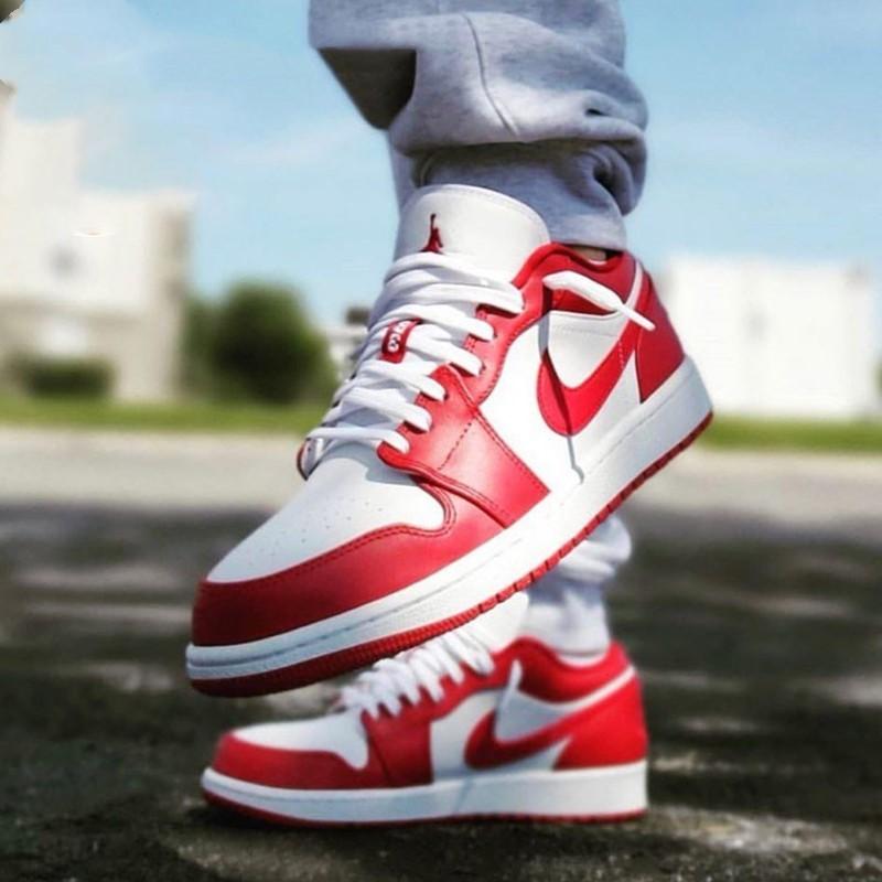 Jordan 1 Low Gym Red White GS 553560-611