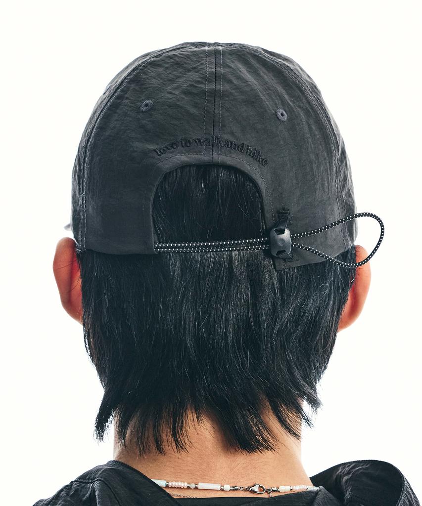 SSY Slow Workers Club Nylon Long Bill Cap Black