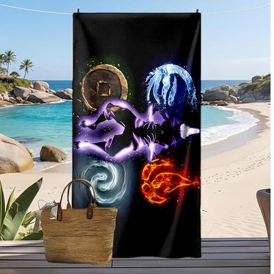 Avatar State Printed Beach Towel Quick Dry Soft TowelPortable Large Rectangular Beach Blanket for Travel Swimming Pool