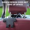 Car Seat Hook & Phone Holder - Multi-purpose ABS Headrest Storage Hook, Interior Accessories Bracket