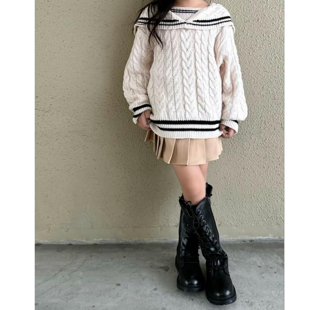 Kids Pleated Mini Skirt with Skirt Entrance Entrance Graduation Graduation Pos Gb190314299 110cm Black [CLARAH] Skirt, Skirt, Girls' Pants, Pants,