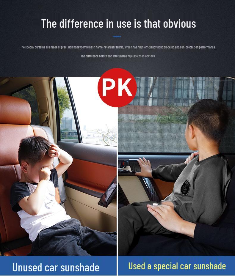 BYD Han L Magnetic Car Sun Curtain: Sunshade, Heat Insulation, Privacy Protector