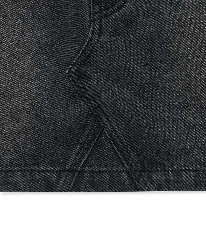 Yale Denim Miniskjørt_Kull