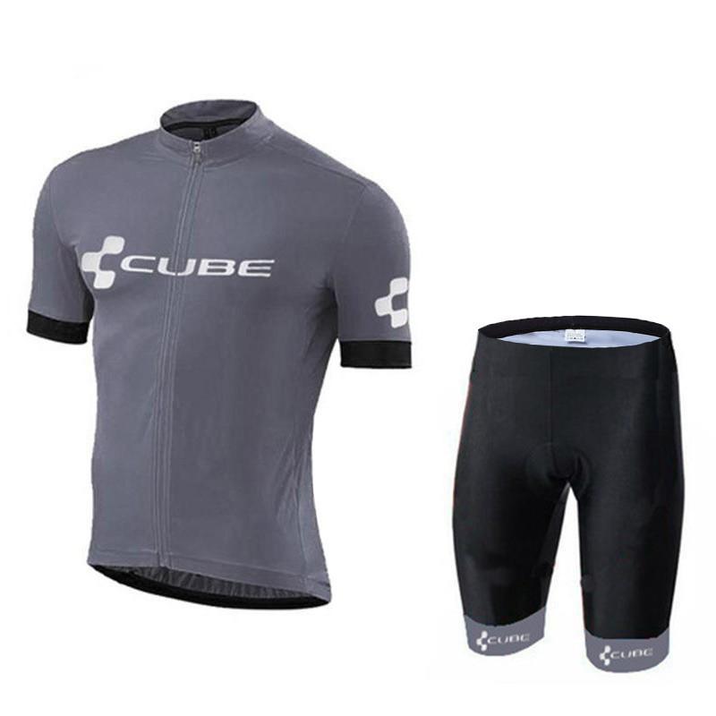 CUBE Cycling Jersey Short Sleeve Men Women Quick Dry Bike Riding Shirt Road MTB Sport