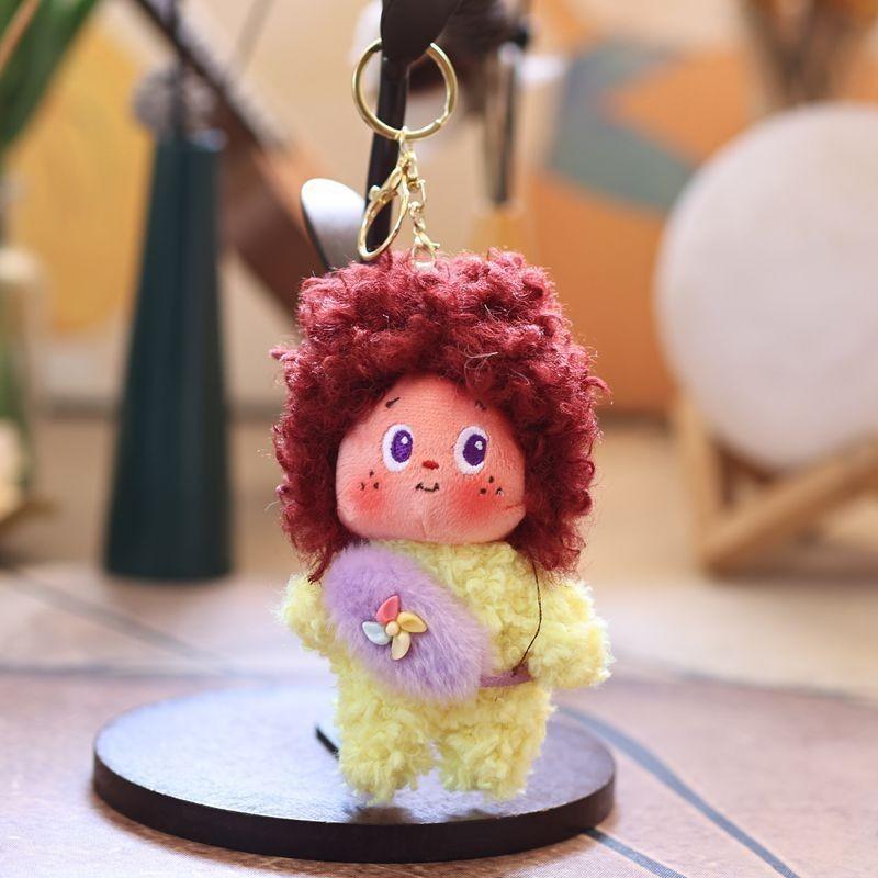 Adorable Elf Plush Doll Pendant With Pp Cotton Filling For Kids Bag Accessory