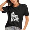 Rome Colosseum Italy Cotton T Shirt, Premium Cotton Quality Print, Durable, Casual And Fashionable, Stylish Colosseum Scenic Design, Italian Travel S