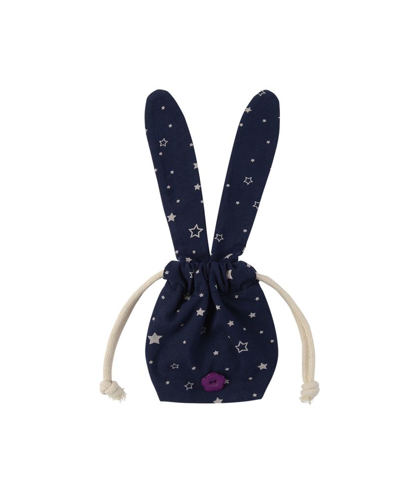 Kiibi Star Bunny Pouch Navy
